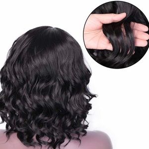 Sue Exquisite Wig Adjustable Synthetic Hair Black
